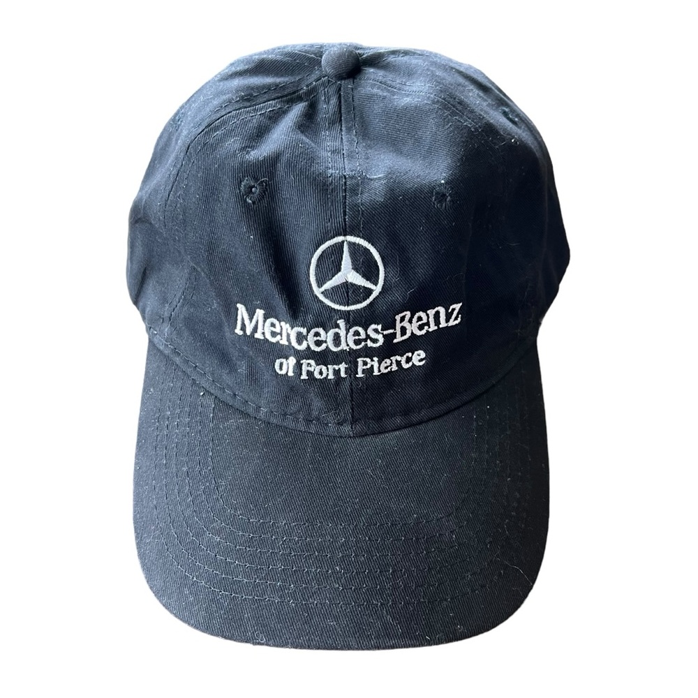 Mercedes-Benz Hat One Size Black Cotton Embroidered Fort Pierce FL